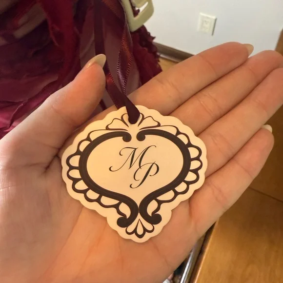 Mirror Palais Cascading Ruffle Gown in Sangre (Sheer) - Picture 10 of 10